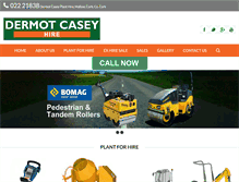 Tablet Screenshot of dermotcaseyhireandsales.ie